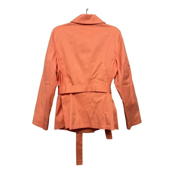 Brooks Brothers 346 Peach Pea coat Light Weight Jacket Cotton Blend Lined Sz 14 - Picture 2 of 4